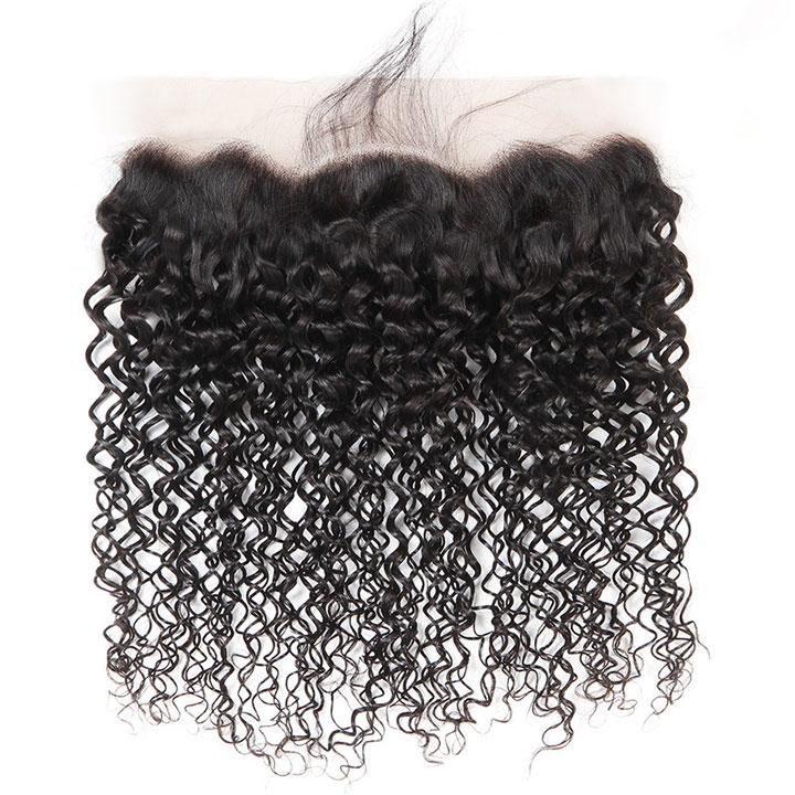 Curly Lace Frontal 13x4 pre Plucked Lace Frontal Human Virgin Hair