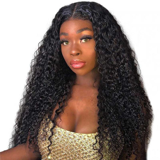 Abbily Water Wave Human Hair Wigs 13x6 Lace Frontal Affordable Brazilian Hair Wig