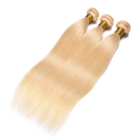 Abbily 613 Blonde Hair 3 Straight Hair Bundles Blonde Brazilian Hair 10-26 Inches