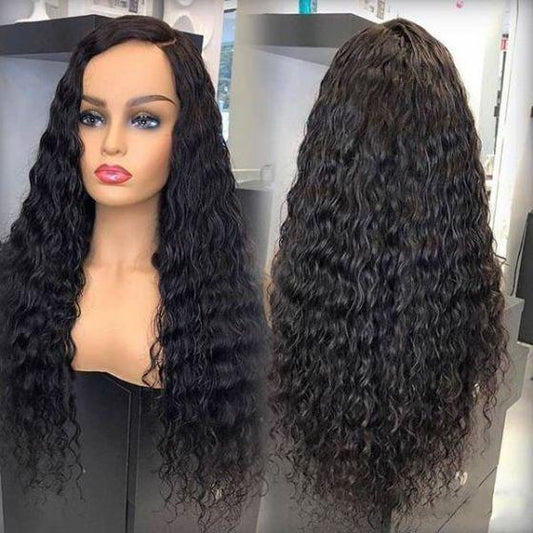Abbily Human Hair Wig Wet And Wavy 360 Lace Frontal Wig For Black Women