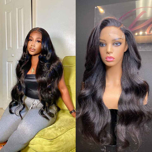 Abbily Body Wave Wig 13x4 Lace Front Wigs With Baby Hair In High Density