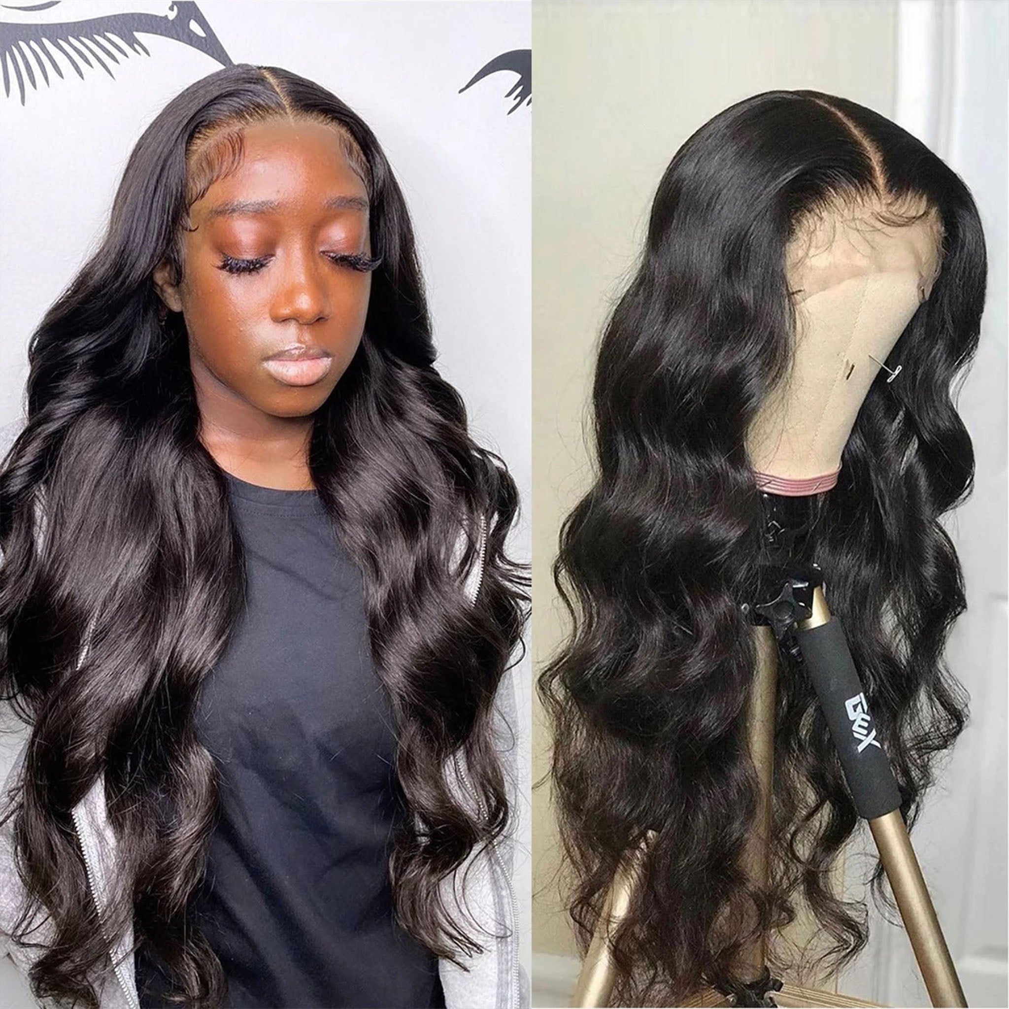 Pre Bleached Knots Full Lace Wig Body Wave Abbily Full Lace Wig Human Hair 