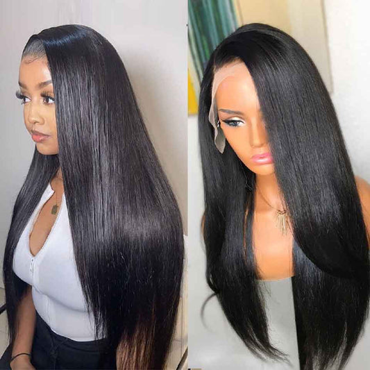 Abbily Bleached Knots Straight Lace Wig Preplucked 13x4 Inch Lace Frontal Wig